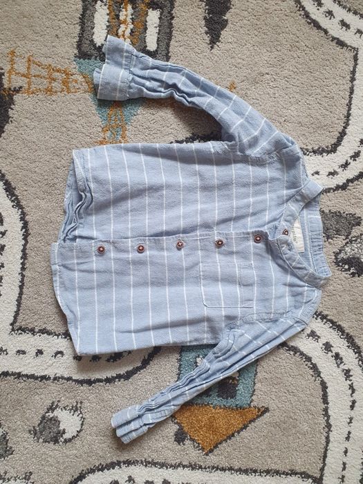 Koszula ze stójka len bawełna lupilu