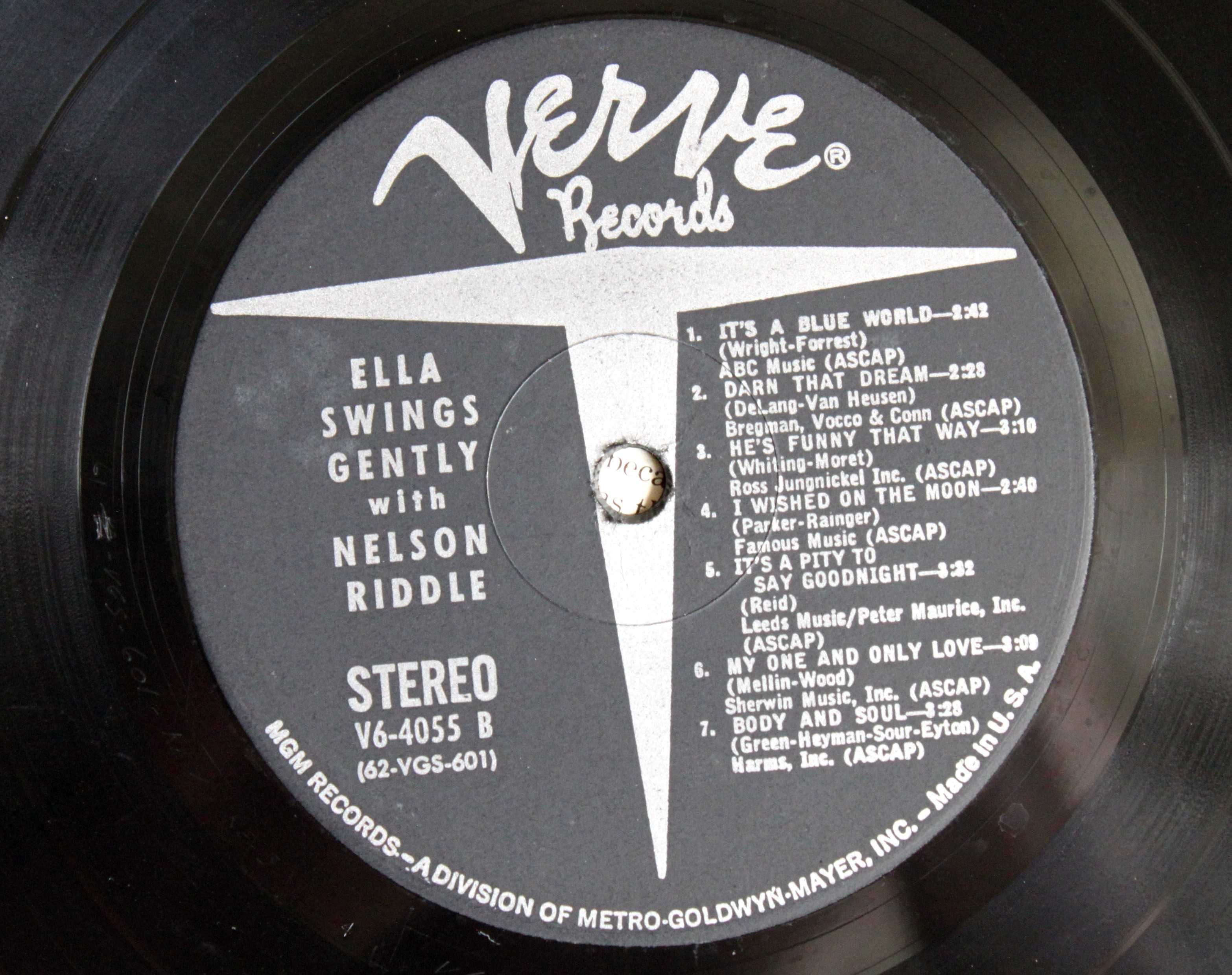 Ella Fitzgerald / Nelson Riddle – Ella Swings Gently With Nelson