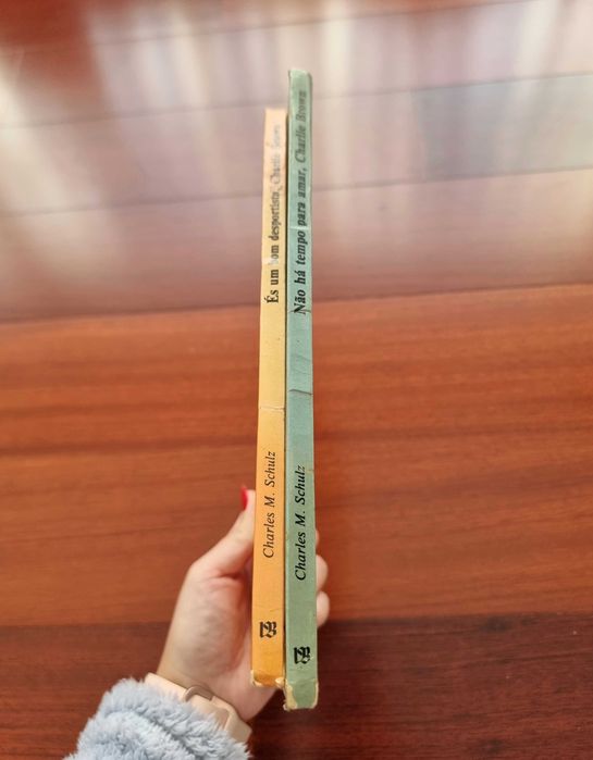 Dois livros "Charlie Brown" de Charles M. Schulz