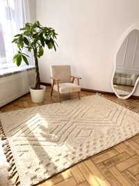 Ręcznie tkany wełniany dywan marokański