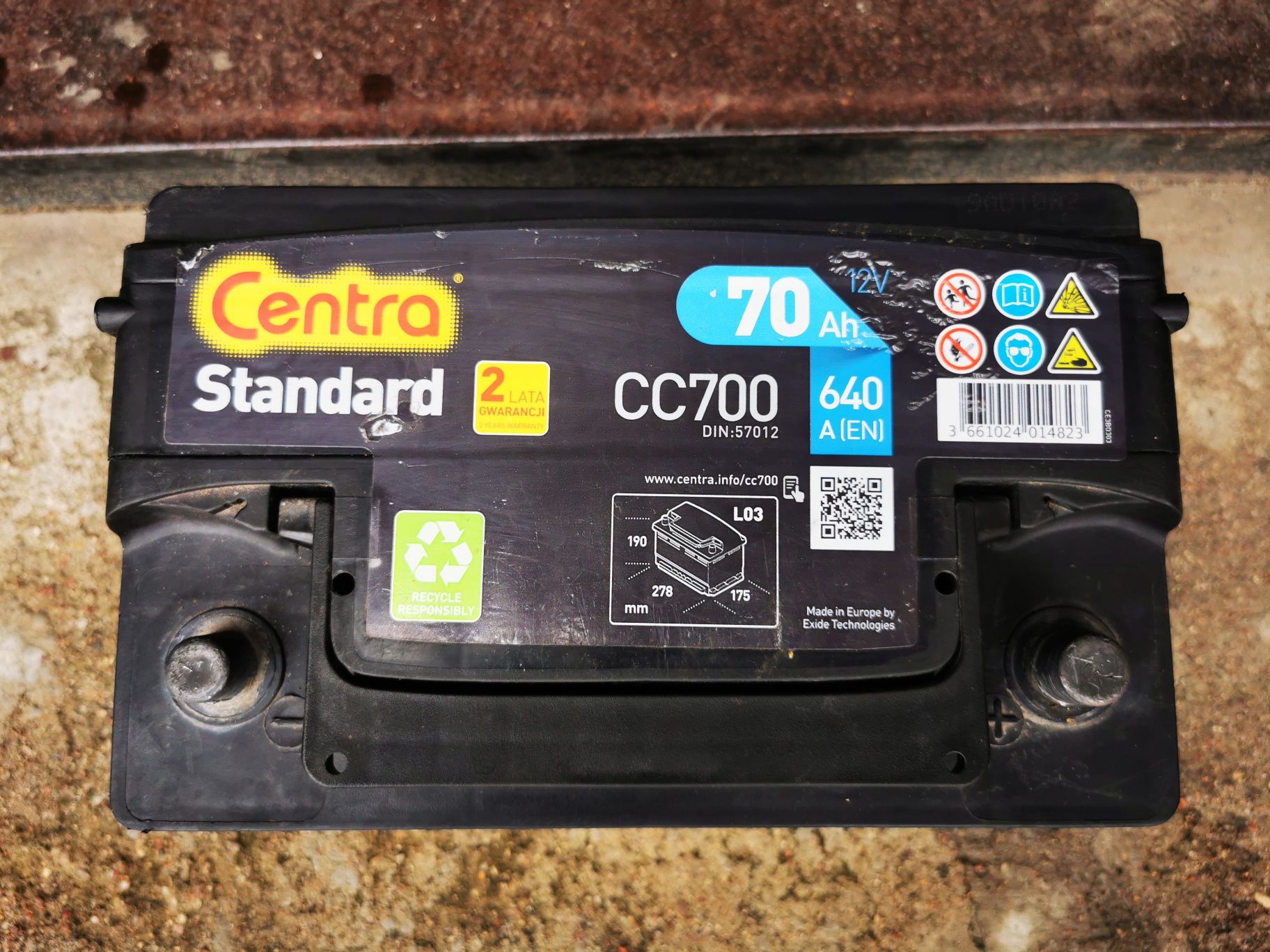 Akumulator samochodowy 12V ENRG 45aH 330A Centra 70aH 640A P+ wysyłka!