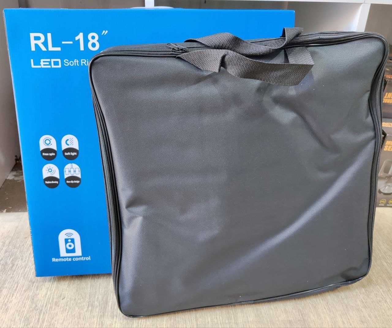 Профессиональная кольцевая лампа RL-18 45см ОРИГ сумка +пульт +штатив