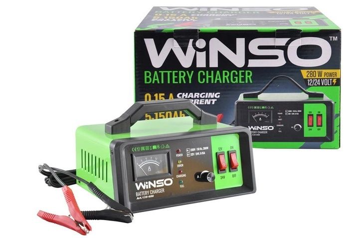 Зарядний пристрій для акумуляторів Winso (139400) 12-24V 15A