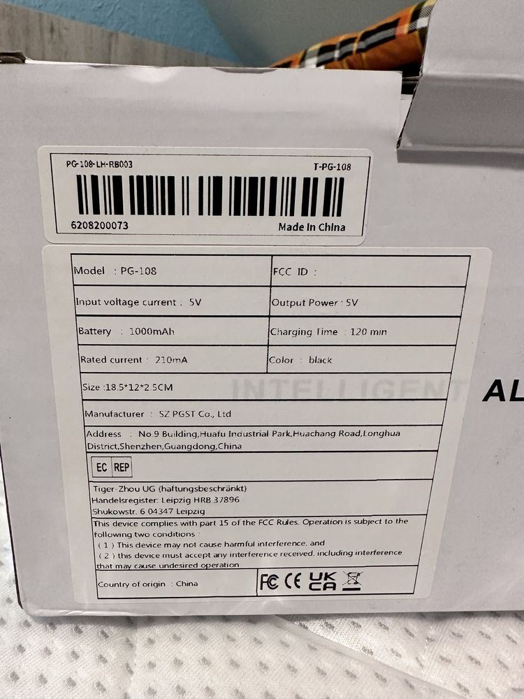 Inteligentny Alarm  wifi 2g Tuya pg108 Nowy