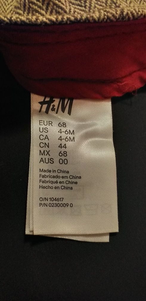 Бейсболка( кепка) на малыша до года H&M