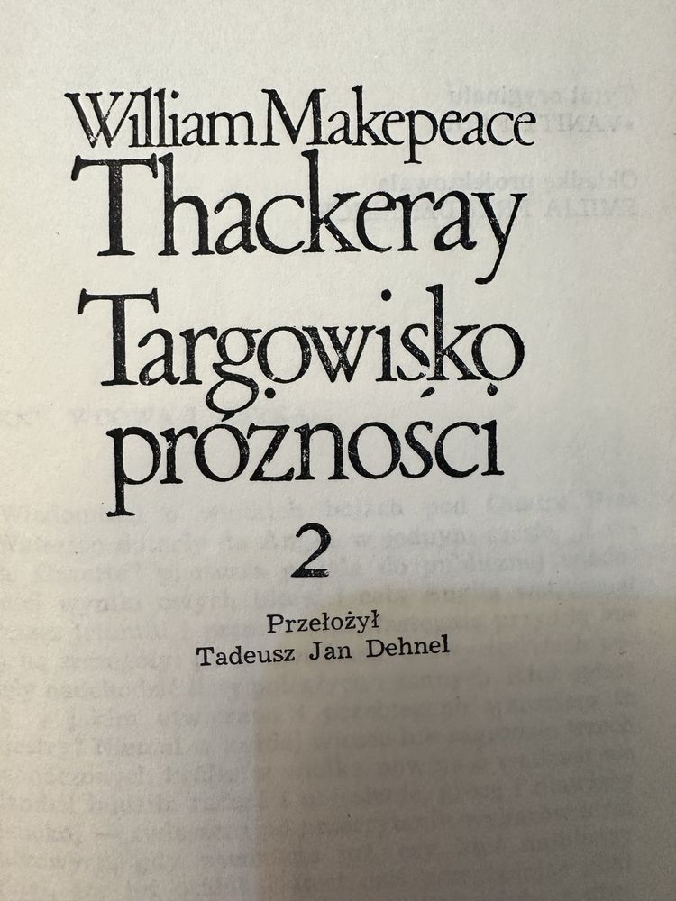 Targowisko próżności. William Makepeace Thackeray