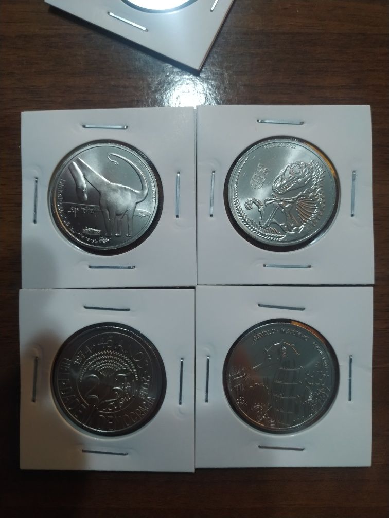 Moedas 2,5€ 5€ e 7,5€