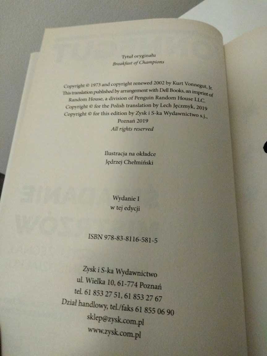Śniadanie mistrzów — Kurt Vonnegut