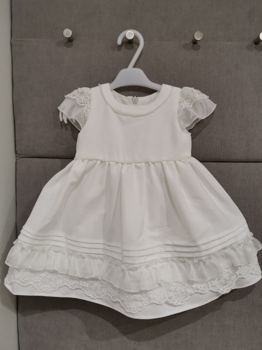 Abrakadabra ubranie na chrzest/ślub dla dziewczynki roz 68,
