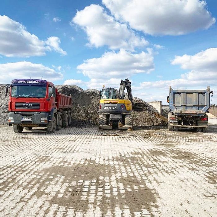 Usługi transportowe, Transport Kruszyw, Wywóz, Ziemia, Piasek do 27t