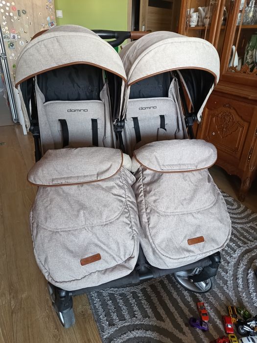 Wózek bliźniaczy podwójny domino easy go