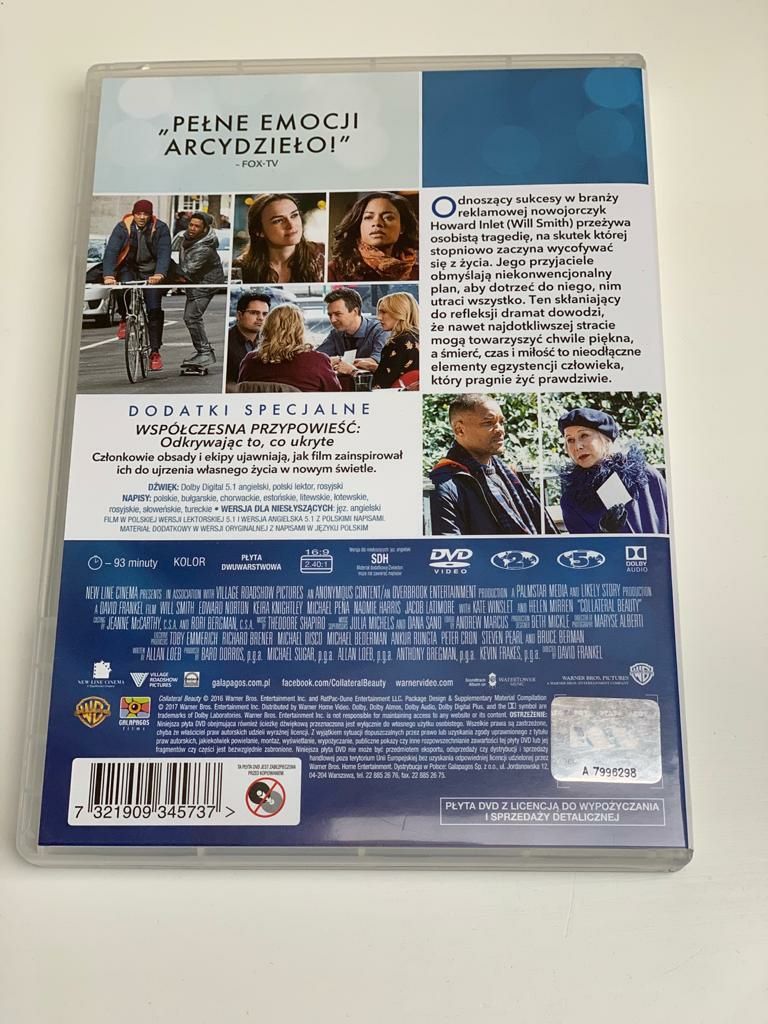 DVD "Ukryte piękno". Poruszający film z Willem Smithem.