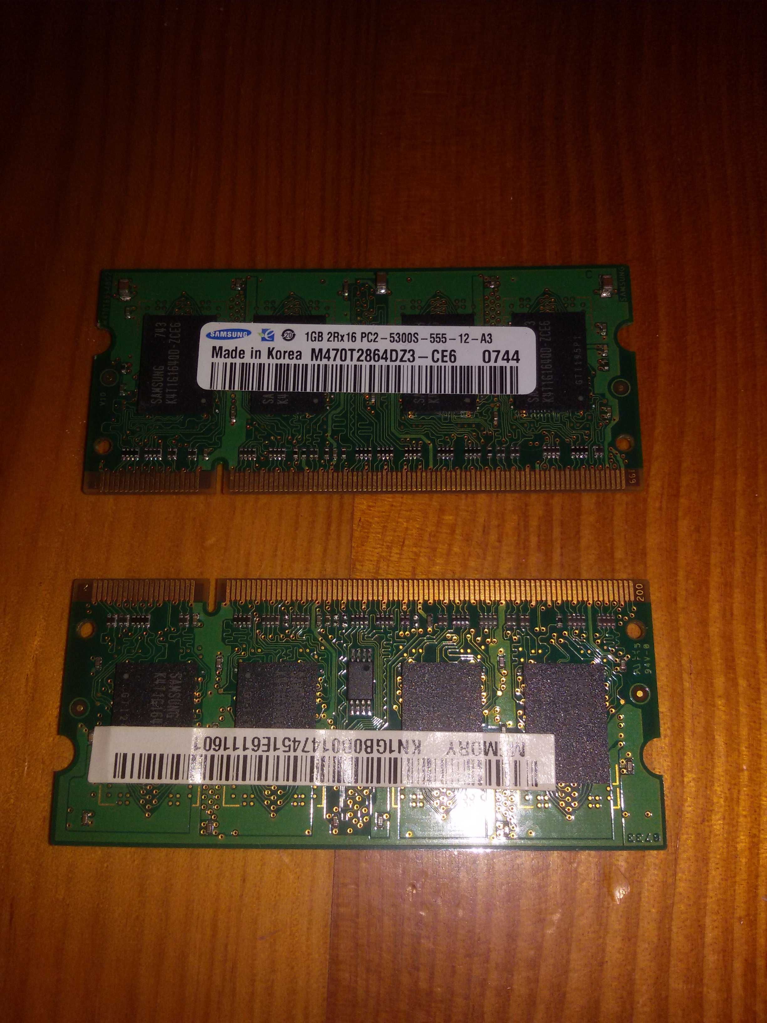 Memórias Ram 1gb Samsung