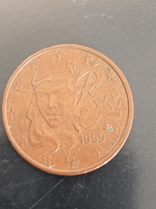 Moeda 5 cêntimos França 1999