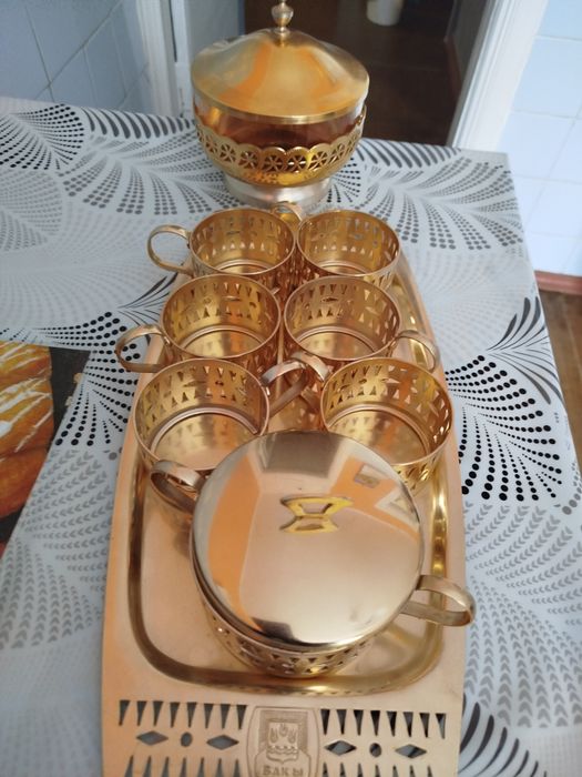 Чайний набір часів СРСР+ сахарниця в бонус