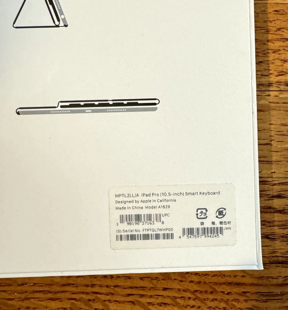 Capa com teclado Apple A1829