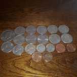 Amerykańskie monety - Half, Quarte, Five cents, One dime, One cent