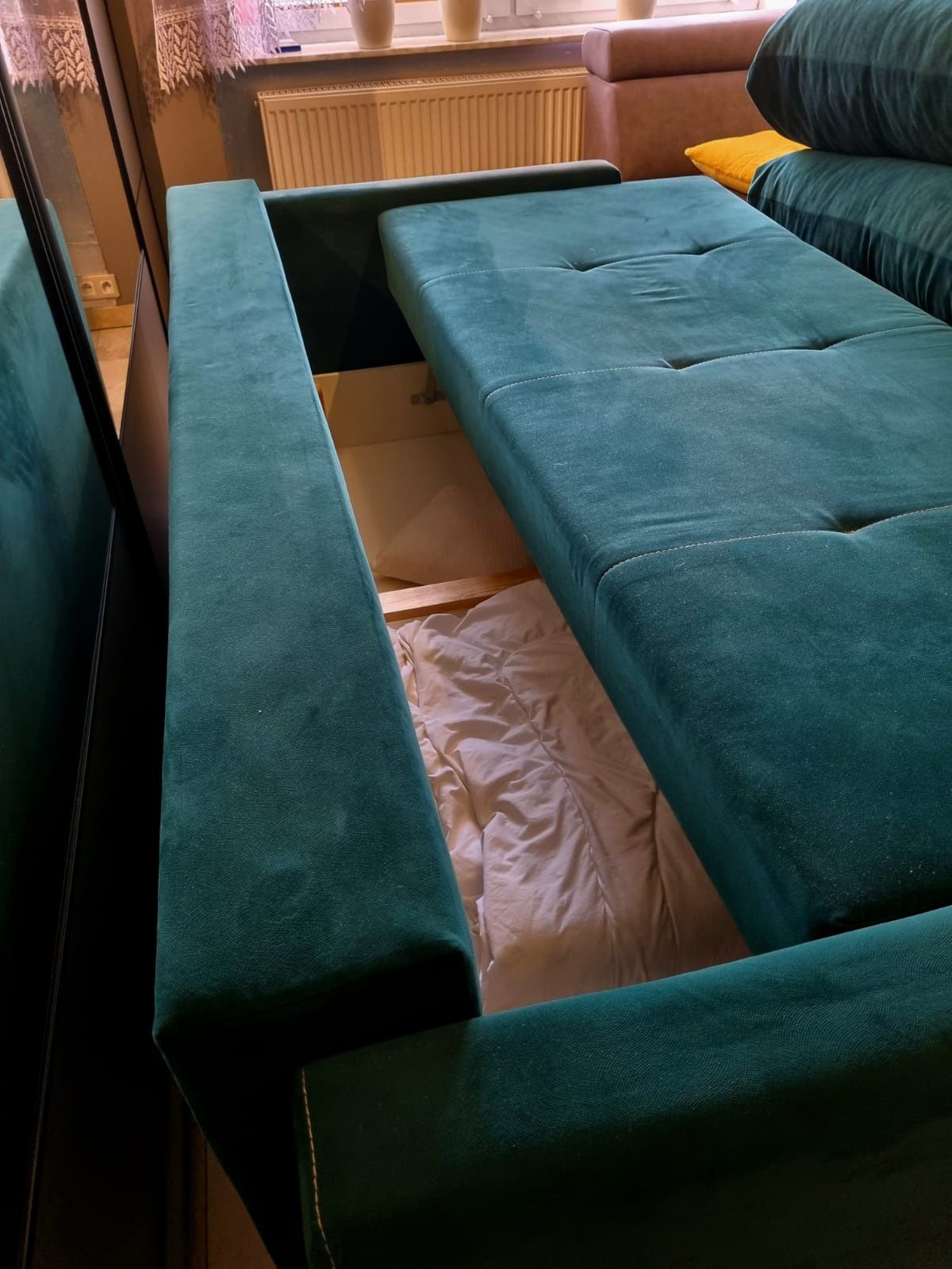 Kanapa /sofa butelkowa zieleń do NEGOCJACJI