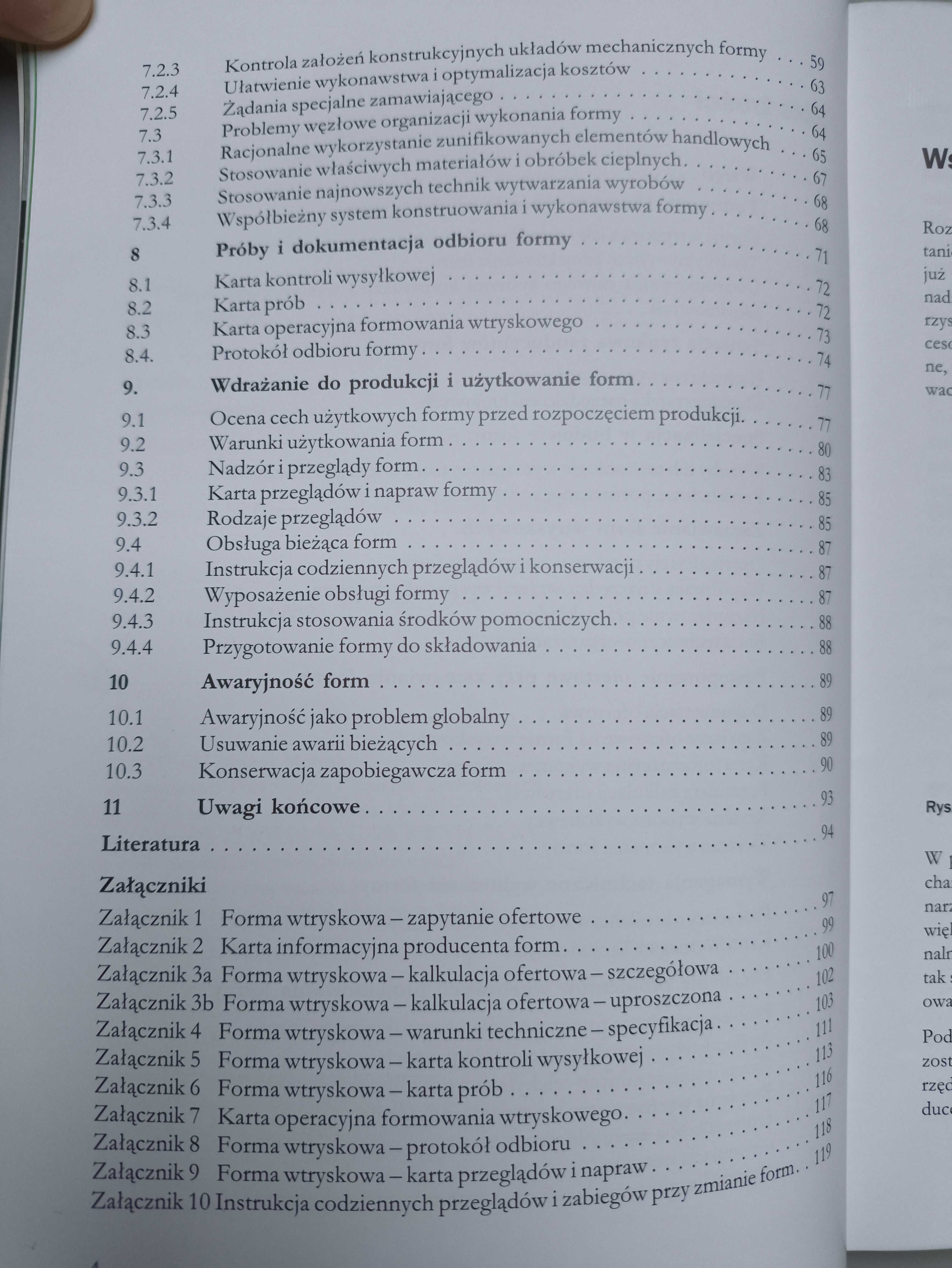 Formy wtryskowe - Dokumentacja obiegowa przy zamawianiu i odbiorze