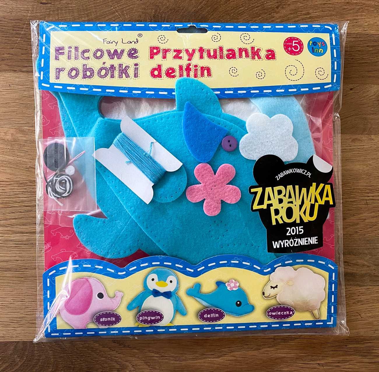 Filcowe robótki Delfin Przytulanka do samodzielnego zrobienia