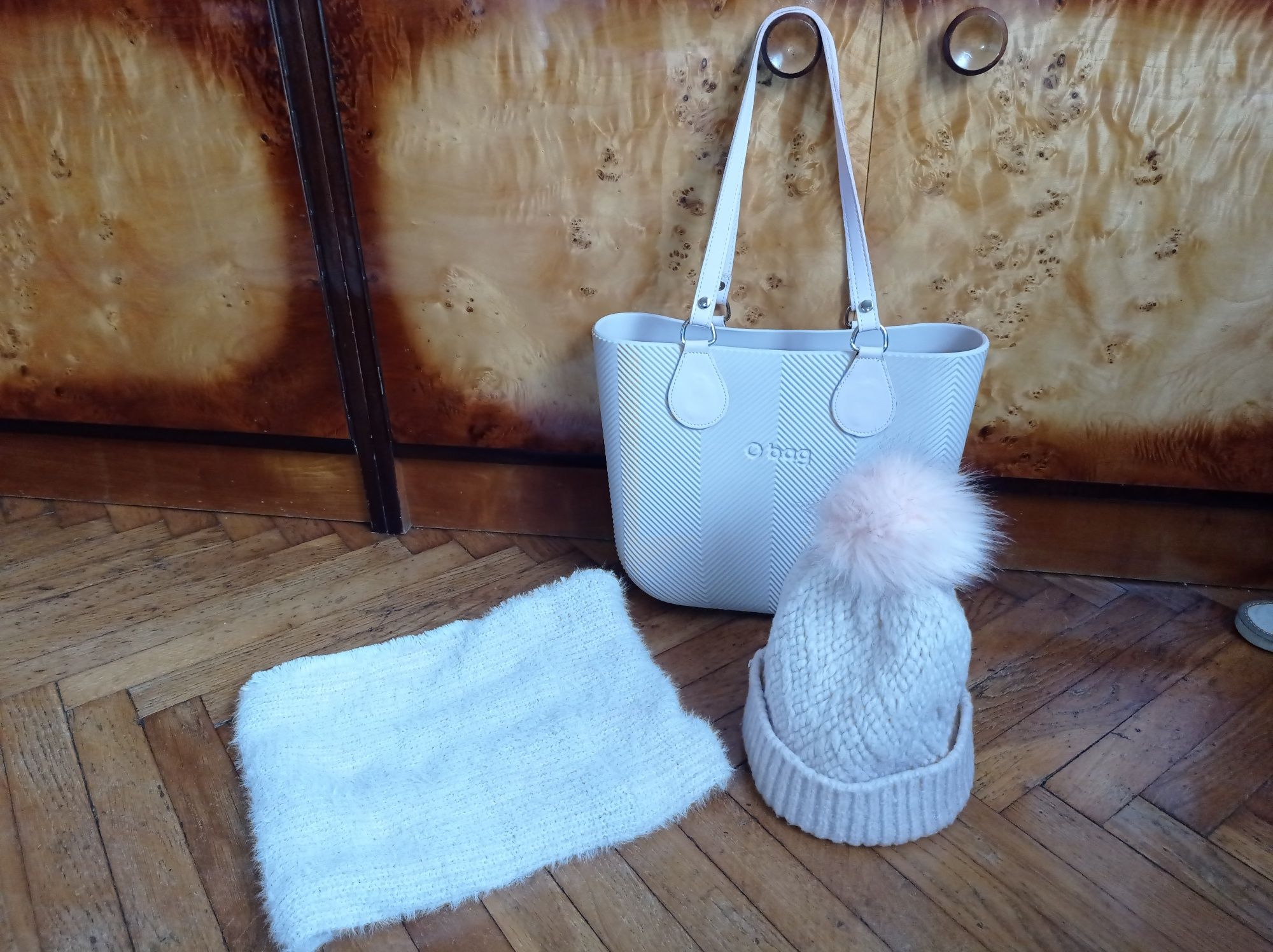Obag mini jodełka rosa smoke