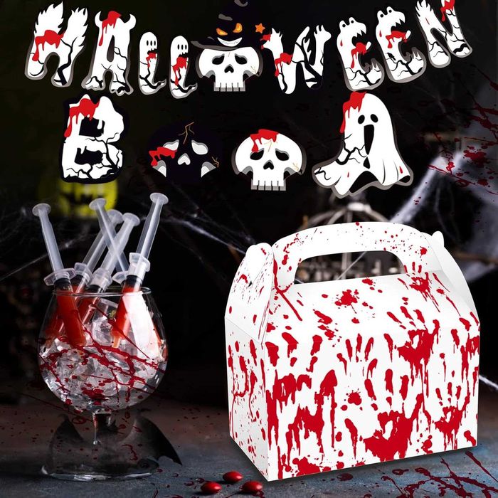 12x Pudełko prezentowe na cukierki Torebki na upominki HALLOWEEN