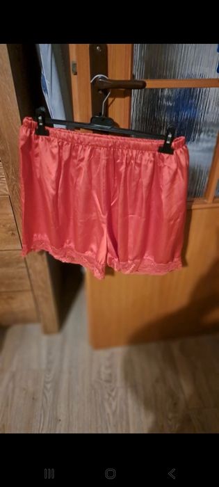 Bielizna nocna koszulka plus spodenki piżama satynowa Unica 5xl