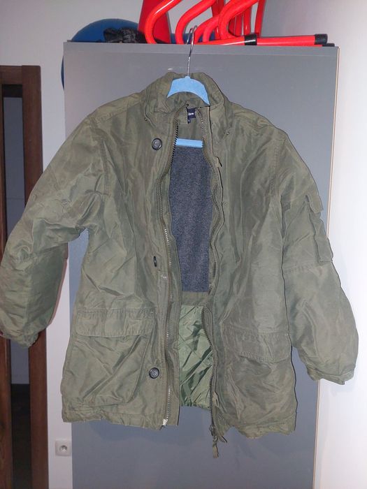 Kurtka chłopięca khaki militarna