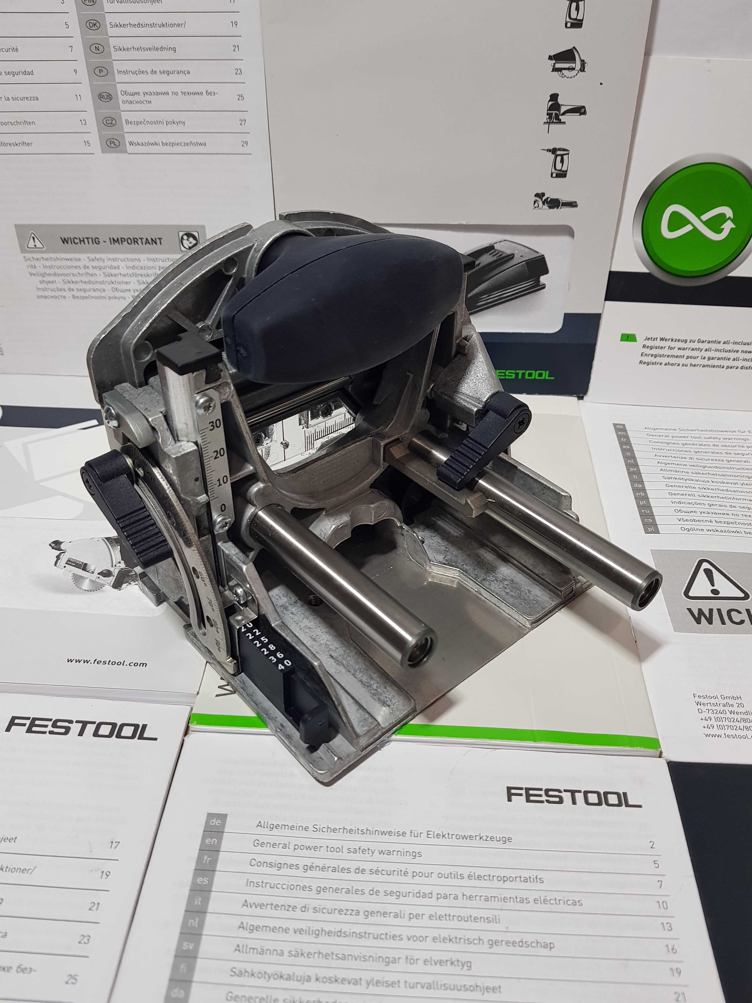 Prowadnica stól z szynami FESTOOL DF 500 Q frezarka domino Nowy