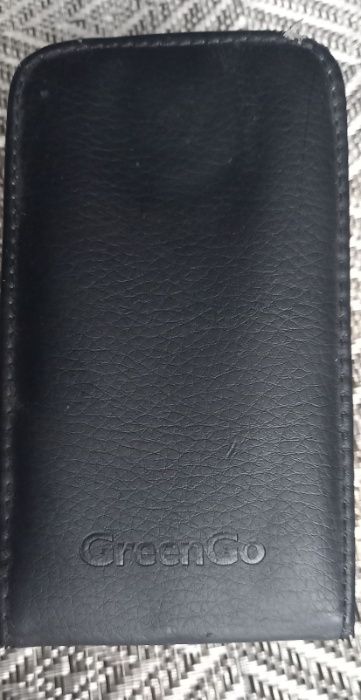 Etui z klapką pionowe skórzane skóra