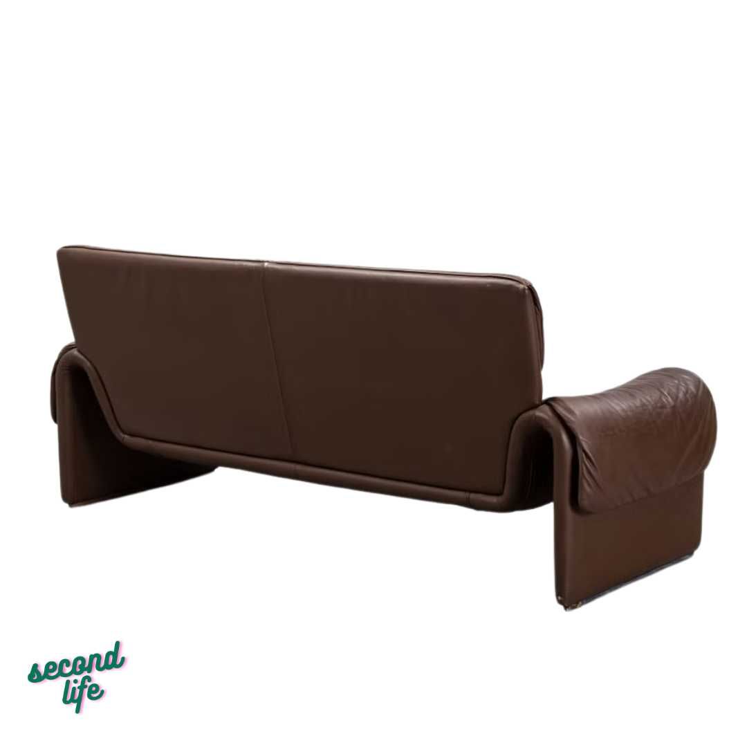 Przepiękna skórzana sofa De Sede 2011 w brązowym kolorze - Vintage