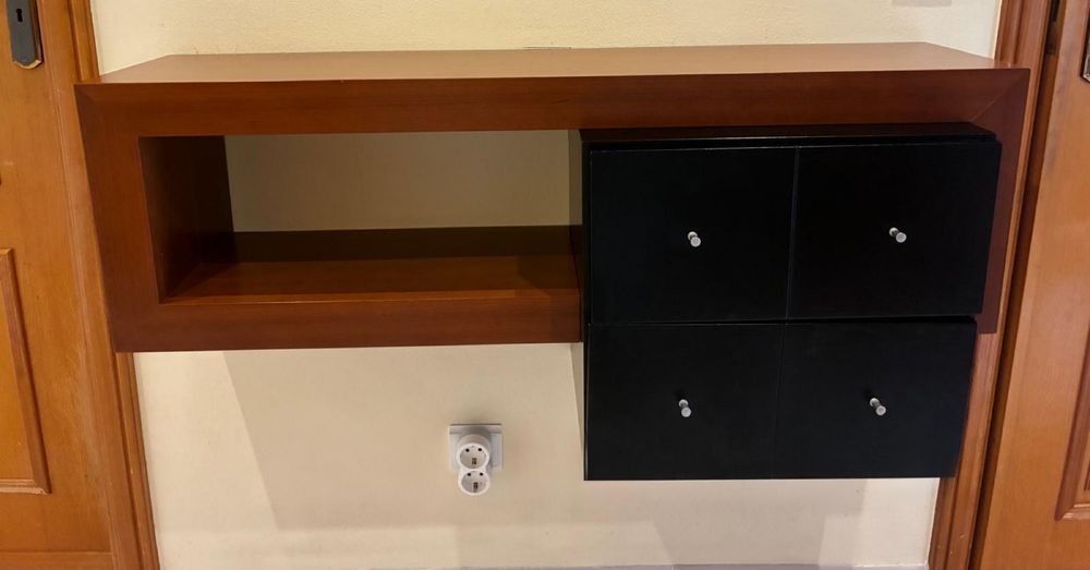 Consola entrada suspensa + espelho