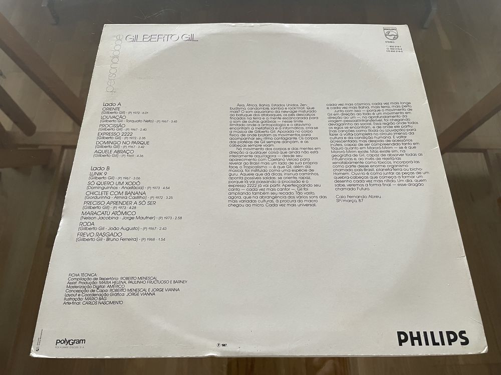 Gilberto Gil Personalidade - Caetano Veloso Velô LP Vinil MPB