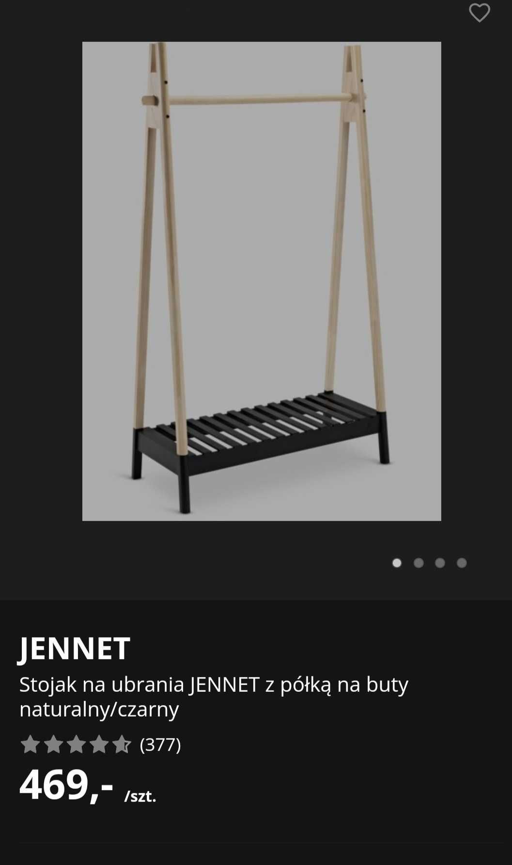 Drewniany stojak na ubrania Jennet Jysk