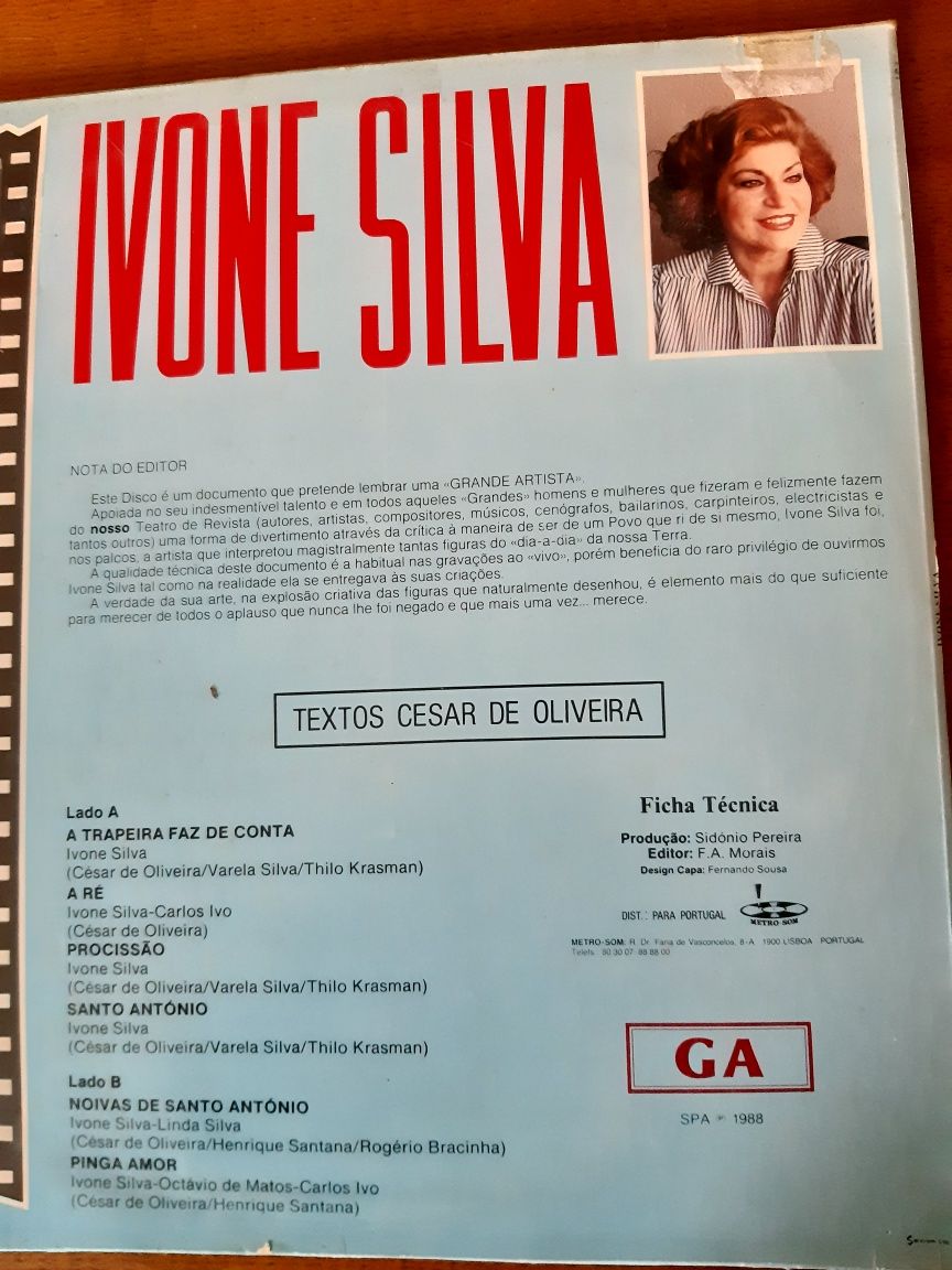 Disco de vinil "Ivone Silva "