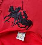 Ralph Lauren Polo Oryginał polówka czerwona Logo haft długi rękaw XL L