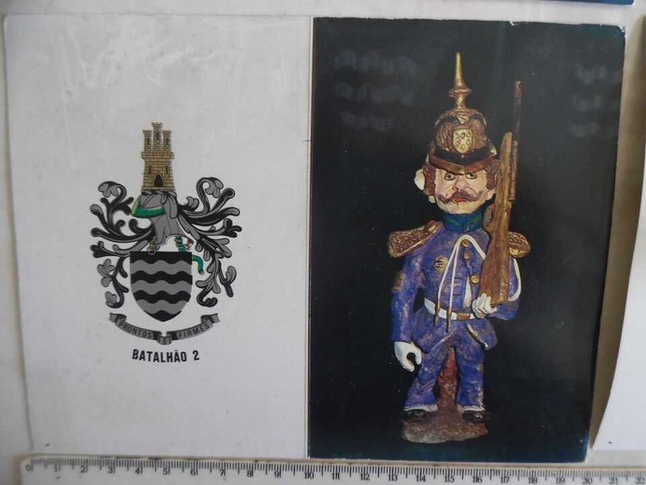 Lote 4 postais novos (2 infantaria e 2 Gala) antigo Bat. nº 2 GNR