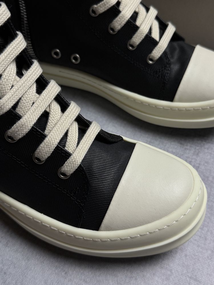 ( 37-46 ) Кеди високі Rick Owens DRKSHDW High Top Black/Milk