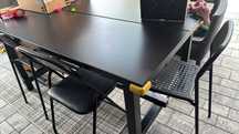 Slół rozkladany czarny ikea
