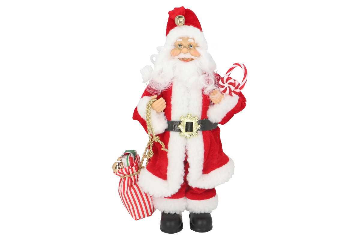 Święty Mikołaj figurka świąteczna skrzat PREZENT ŚWIĄTECZNY 30 cm