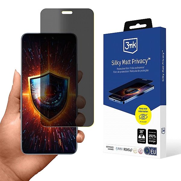 Folia ochronna prywatyzująca matowa 3mk Silky Matt Privacy na Xiaomi 1