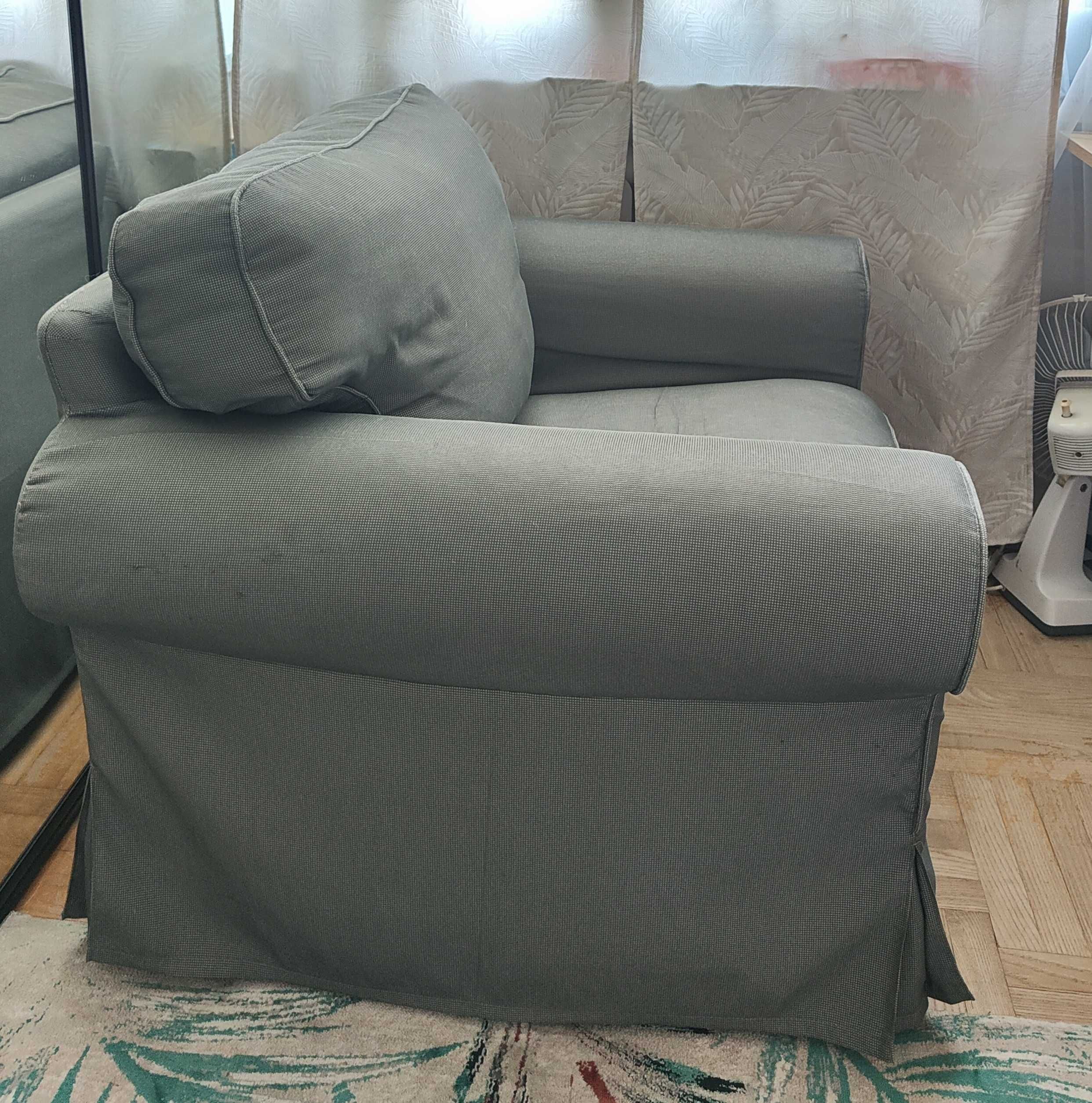 Fotel Ektorp Hakebo szary (z IKEA) - stan bardzo dobry