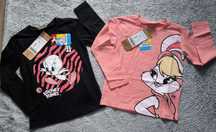 Nowe 2 szt bluzki t-shirty coccodrillo r. 110 looney tunes