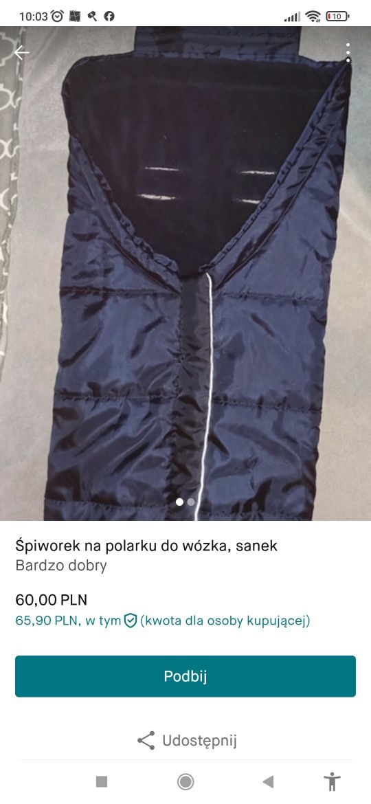 Śpiworek na polarku