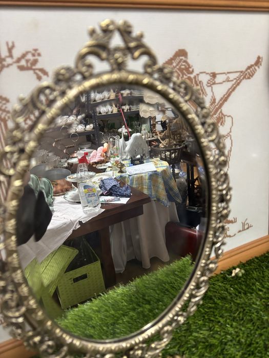 Espelho em latao de mesa
