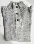 Camisola de malha grossa c/ gola H&M - Tamanho L (Slim Fit)