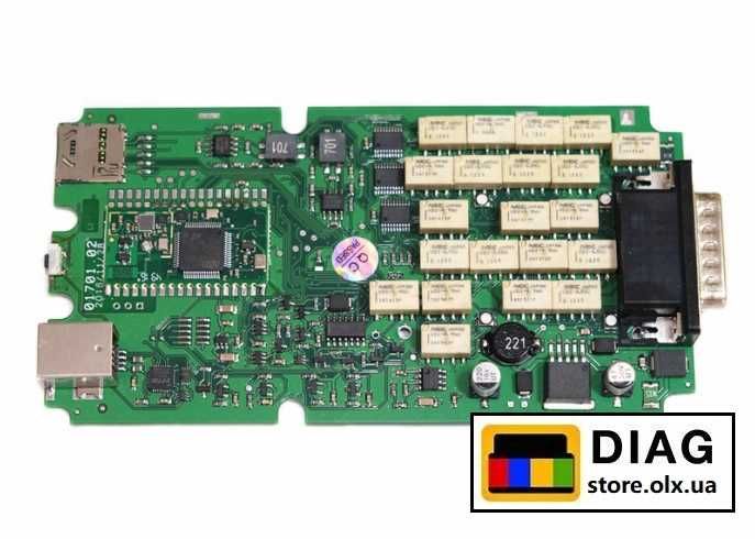 Автосканер AutoCom 2021 (Одноплатный) (Elm327/Delphi DS150E) +БОНУС!