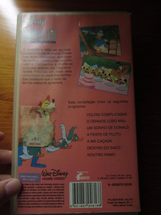Cassete Donald e Companhia Disney Original