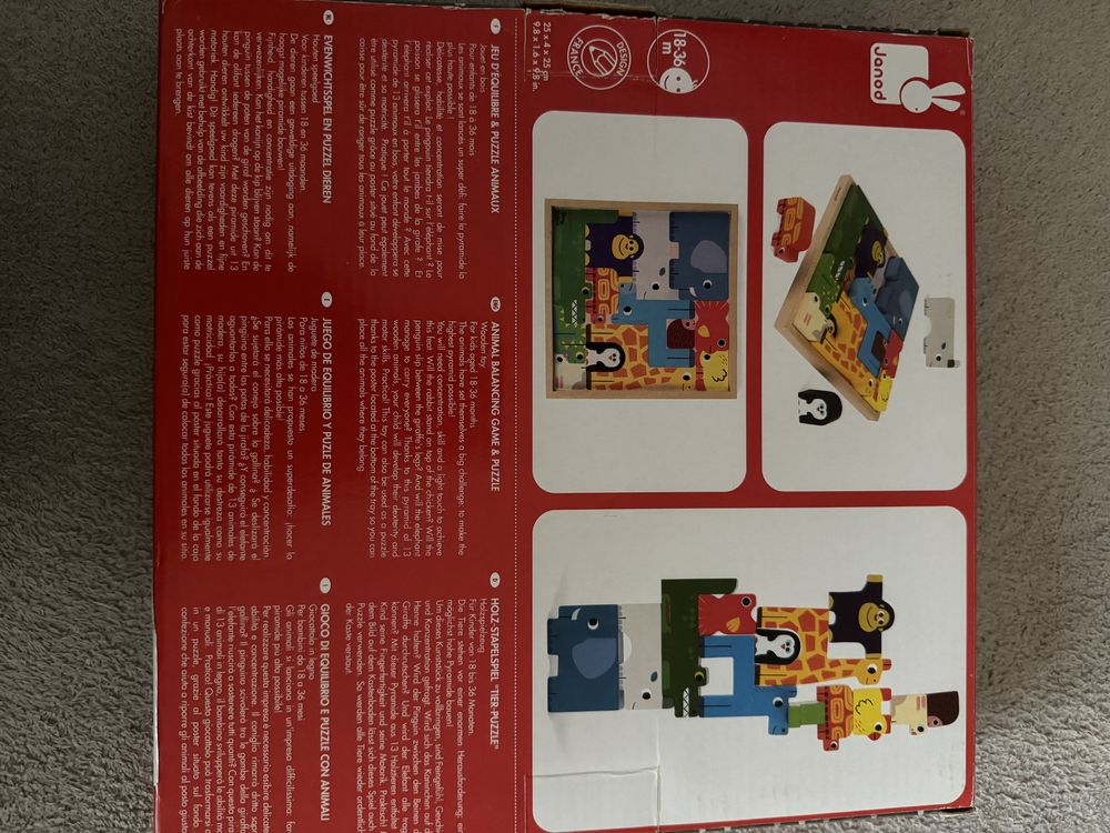 Janod układanka puzzle drewniane