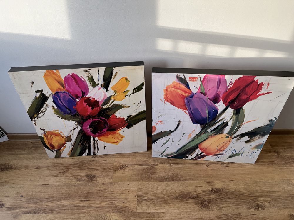 Obrazy tulipany 70x70